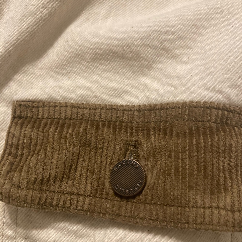 Men’s Banana Republic bomber jacket cream denim - Picture 4 of 4
